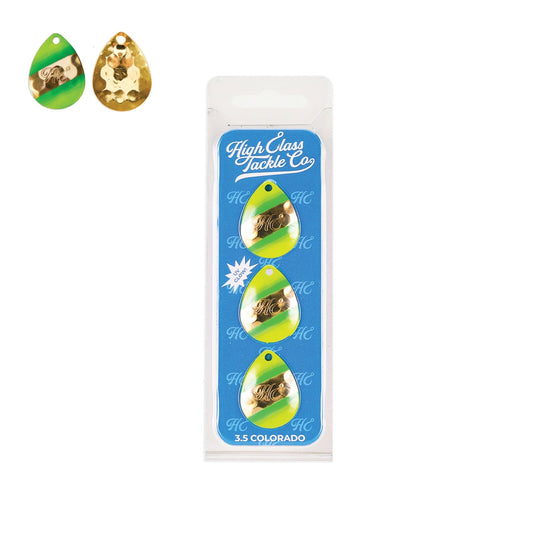 High Class Tackle Co. 'Double DAT' High Class 3.5 Colorado Blades (3 - Pack) - Angler's Pro Tackle & Outdoors