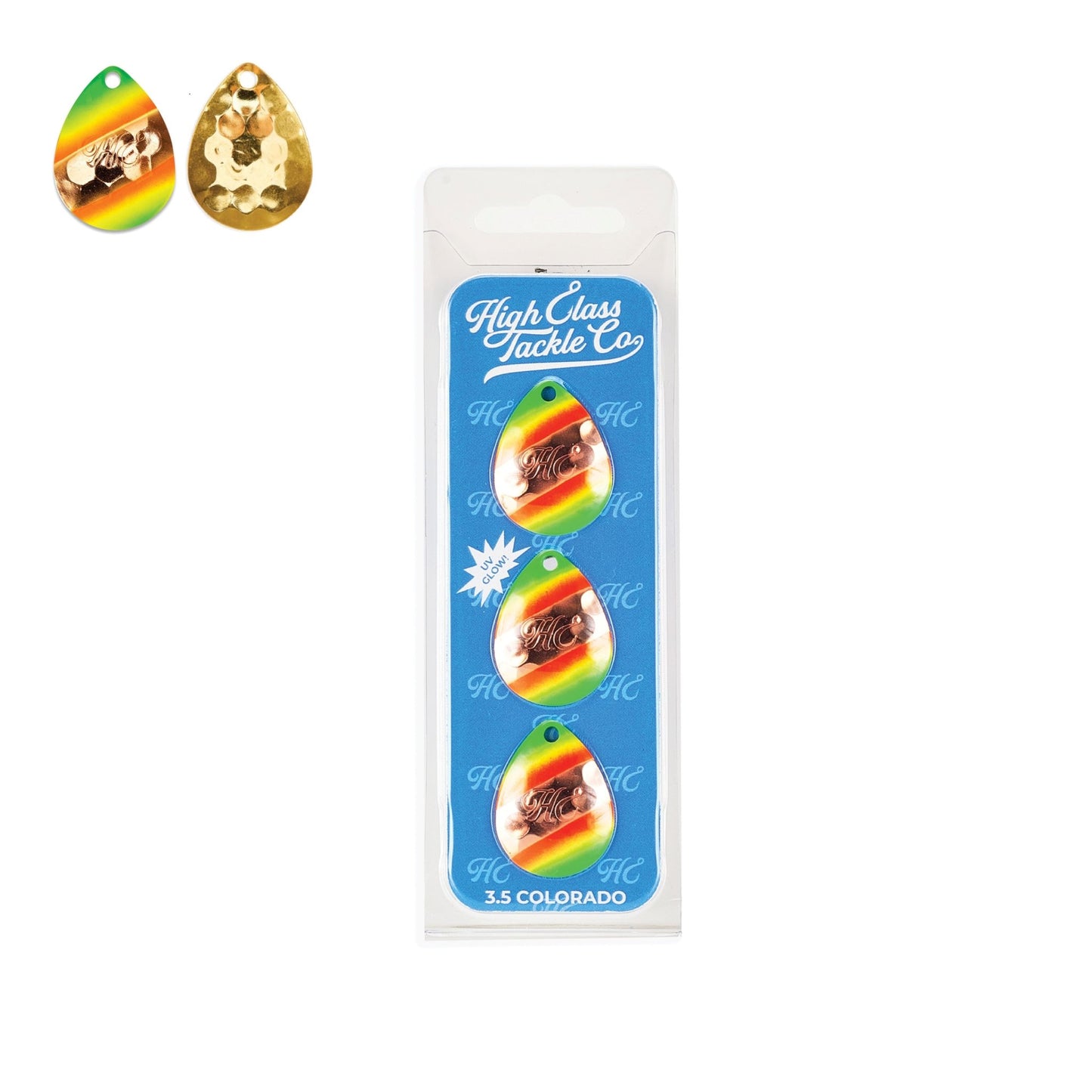 High Class Tackle Co. 'El Diablo' High Class 3.5 Colorado Blades (3 - Pack) - Angler's Pro Tackle & Outdoors