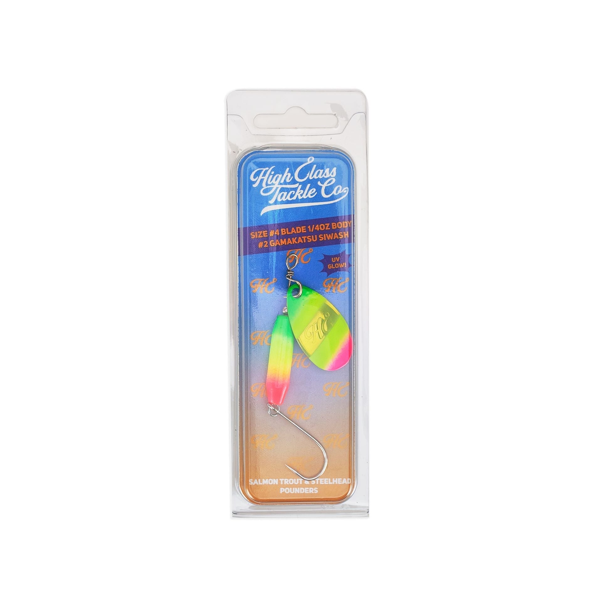 High Class Tackle Co. Frais Kiwi 4 Blade 1/4oz Body 2 Gamakatsu Siwash Hook - Angler's Pro Tackle & Outdoors