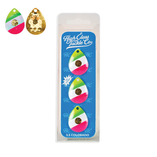 High Class Tackle Co. 'Gold Toof' High Class 3.5 Colorado Blades (3 - Pack) - Angler's Pro Tackle & Outdoors