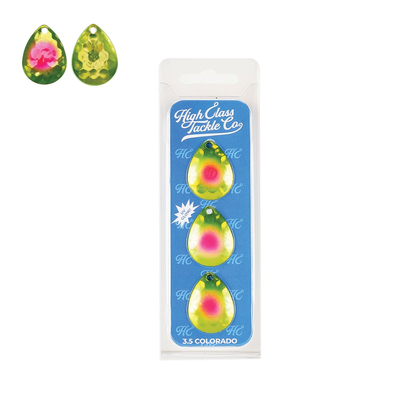 High Class Tackle Co. 'Iceberg Simpson' High Class 3.5 Colorado Blades (3 - Pack) - Angler's Pro Tackle & Outdoors