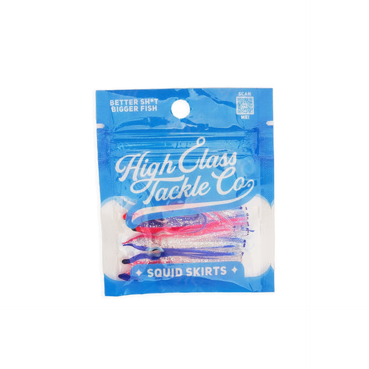High Class Tackle Co. "MoonBow" Hoochie Squid Skirts (5x PACK) 3.5" - Angler's Pro Tackle & Outdoors