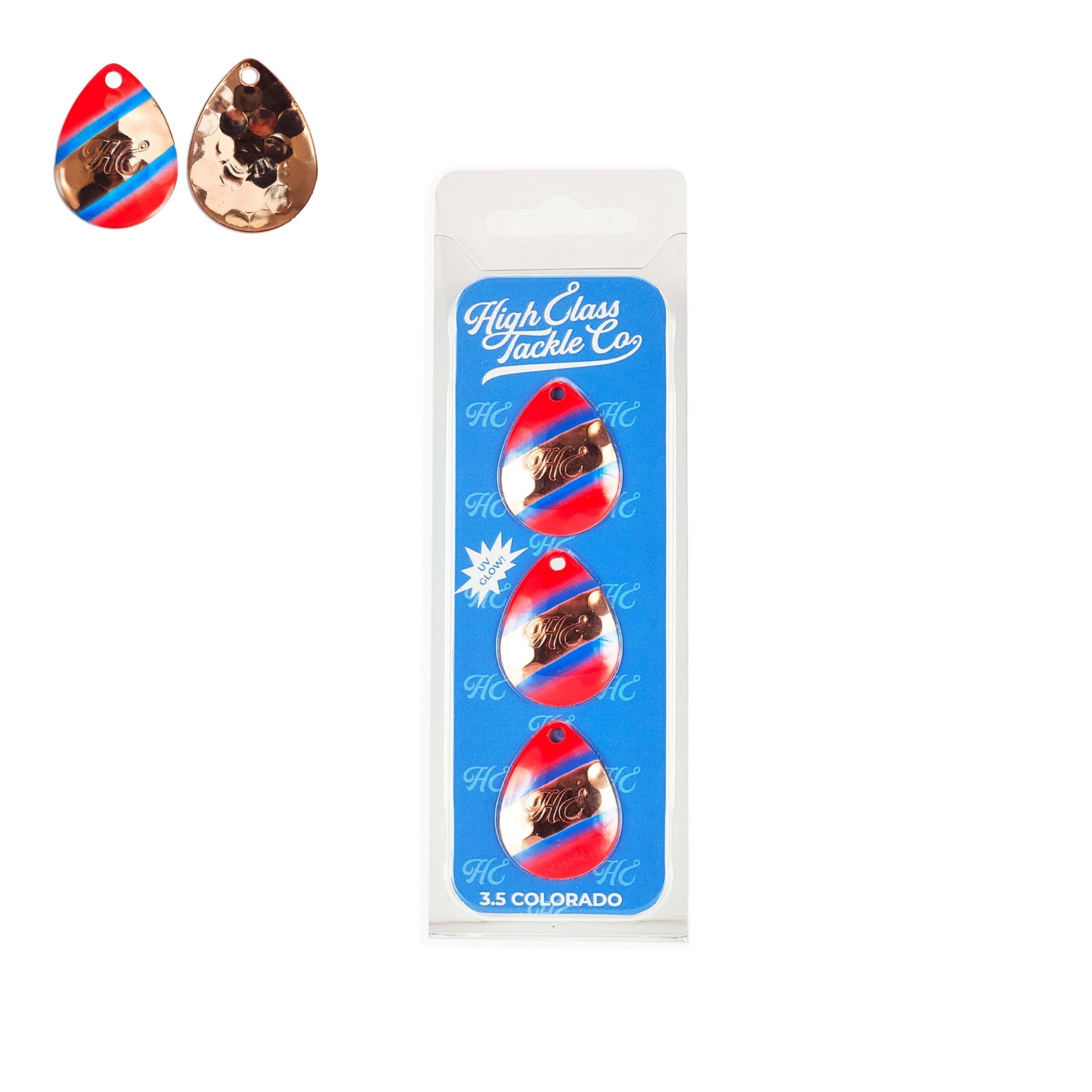 High Class Tackle Co. 'OJ' High Class 3.5 Colorado Blades (3 - Pack) - Angler's Pro Tackle & Outdoors