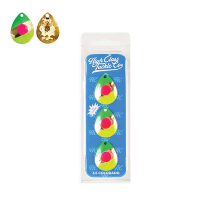 High Class Tackle Co. 'Pill Clinton' High Class 3.5 Colorado Blades (3 - Pack) - Angler's Pro Tackle & Outdoors