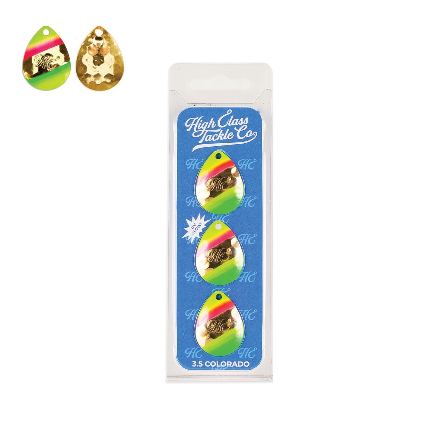 High Class Tackle Co. 'Pink Limeade' High Class 3.5 Colorado Blades (3 - Pack) - Angler's Pro Tackle & Outdoors