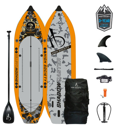 HighSociety Freeride Company - Shadowcaster Inflatable Paddle Board Package - Angler's Pro Tackle & Outdoors