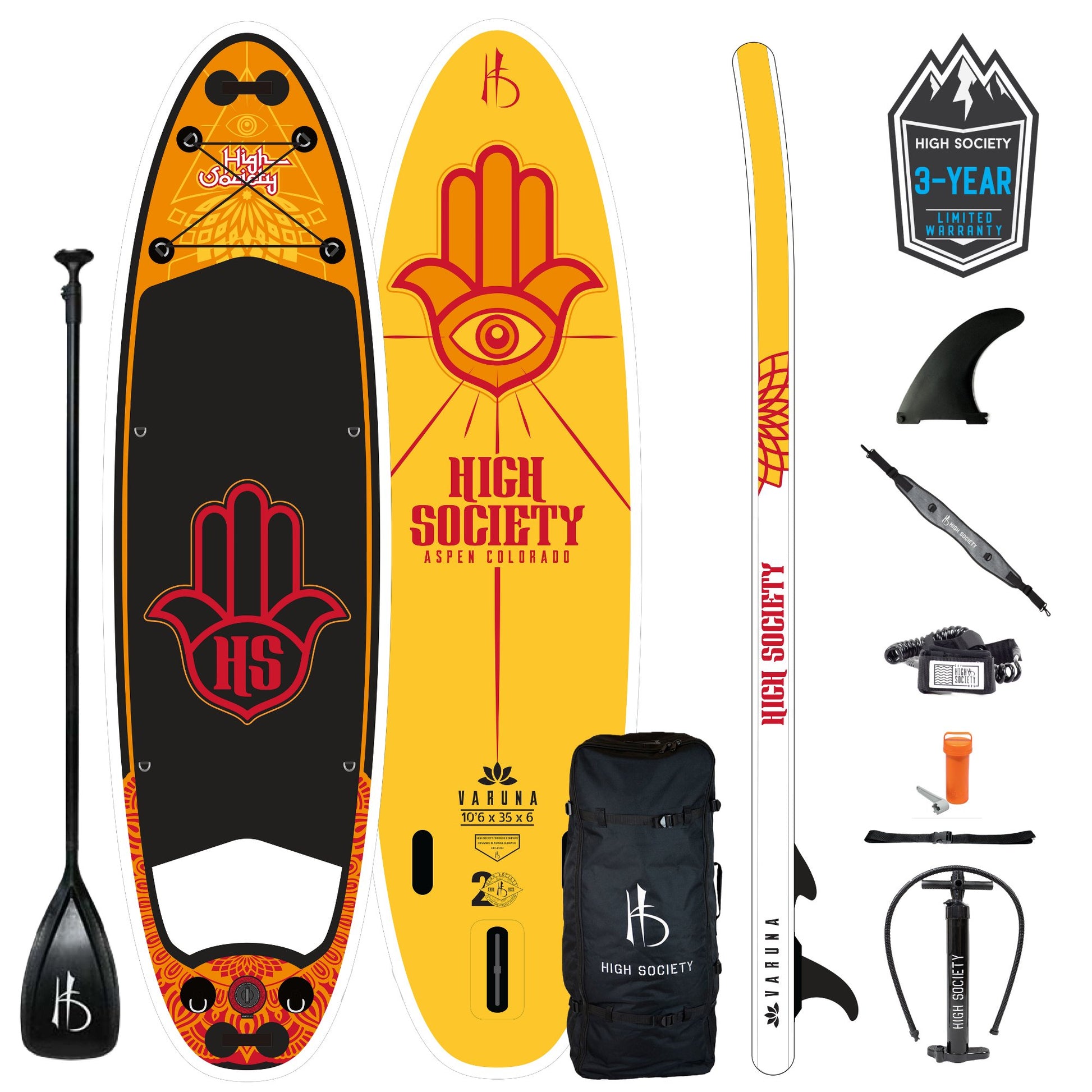 HighSociety Freeride Company - Varuna Paddle Board Package - Angler's Pro Tackle & Outdoors