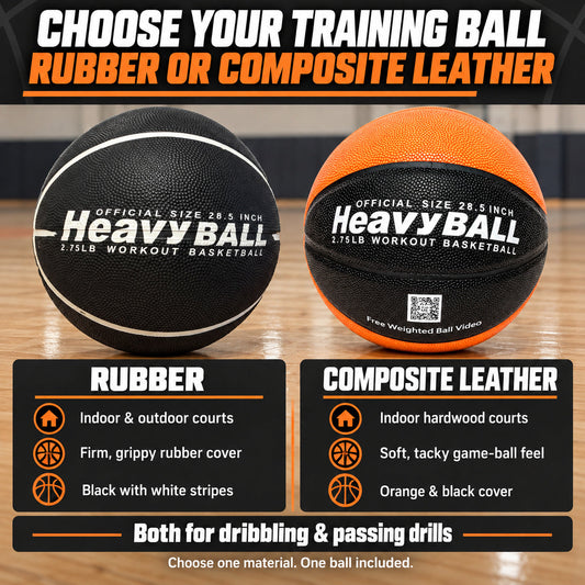 HoopsKingWeighted Basketball HeavyTrainer (3 or 2.75 lbs)