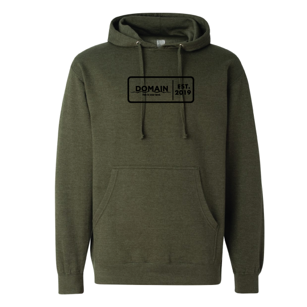 Domain Outdoor Military Green Midweight Hooded Sweatshirt