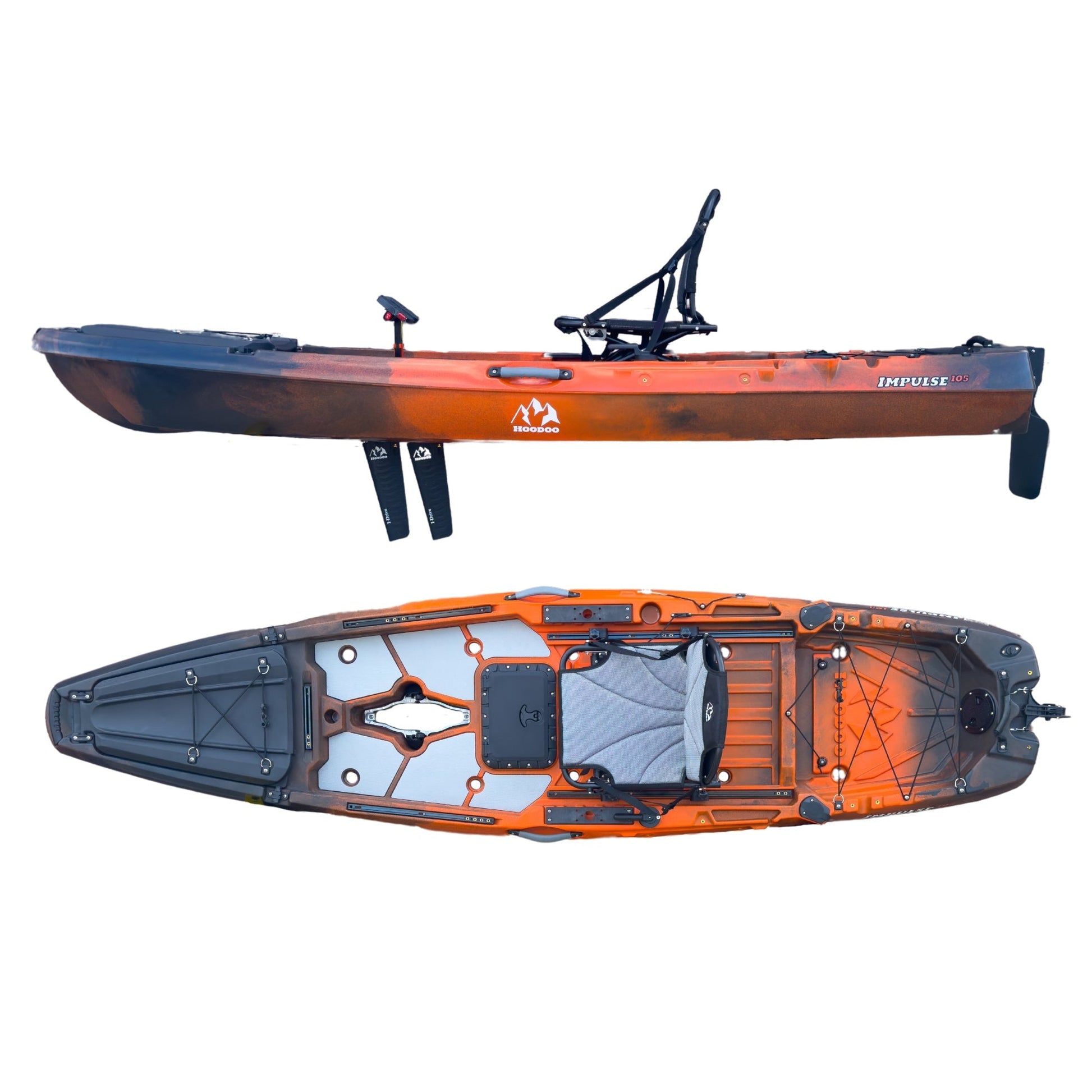 Hoodoo Impulse 105 Fin Drive Kayak - Angler's Pro Tackle & Outdoors