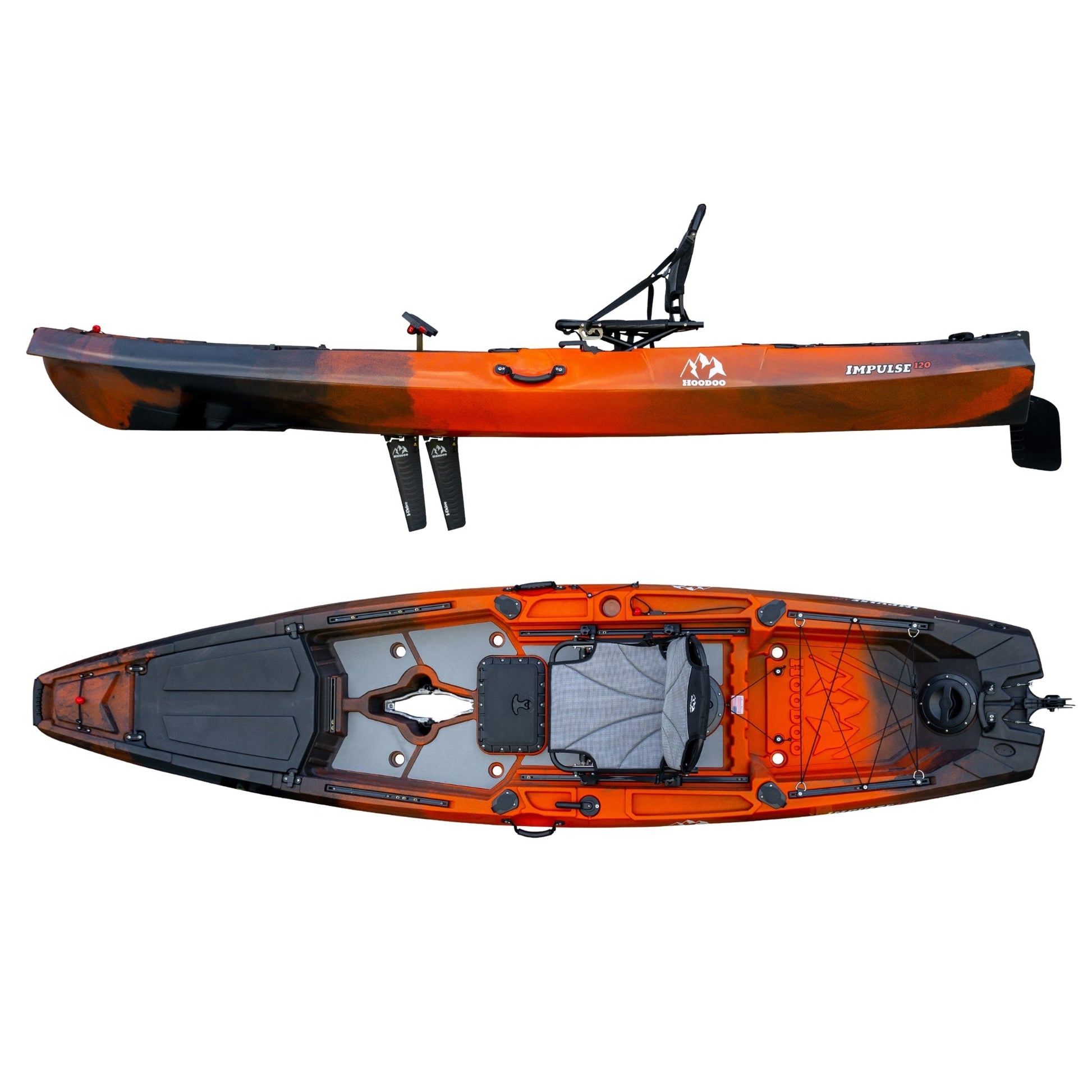 Hoodoo Impulse 120 Fin Drive Kayak - Angler's Pro Tackle & Outdoors