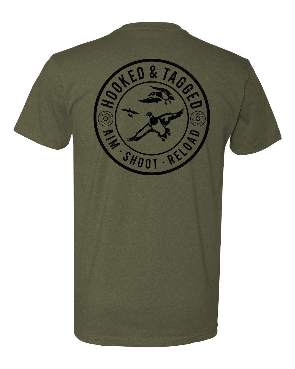 Hooked & Tagged - Aim. Shoot. Reload. T - Shirt - Angler's Pro Tackle & Outdoors