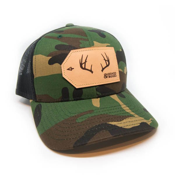 Hooked & Tagged - Buck Antler Patch Hat - Angler's Pro Tackle & Outdoors