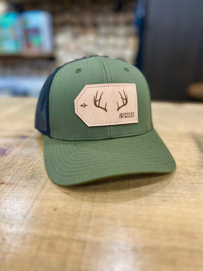 Hooked & Tagged - Buck Antler Patch Hat - Angler's Pro Tackle & Outdoors