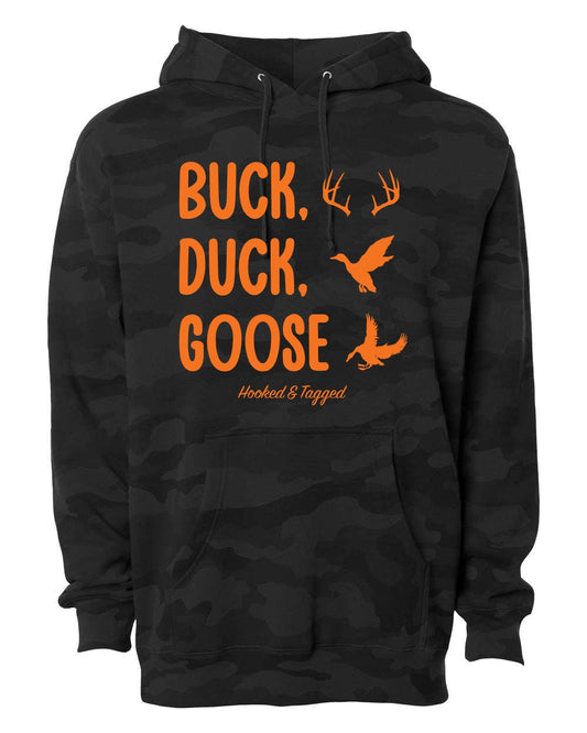 Hooked & Tagged - Buck, Duck, Goose Hoodie - Angler's Pro Tackle & Outdoors