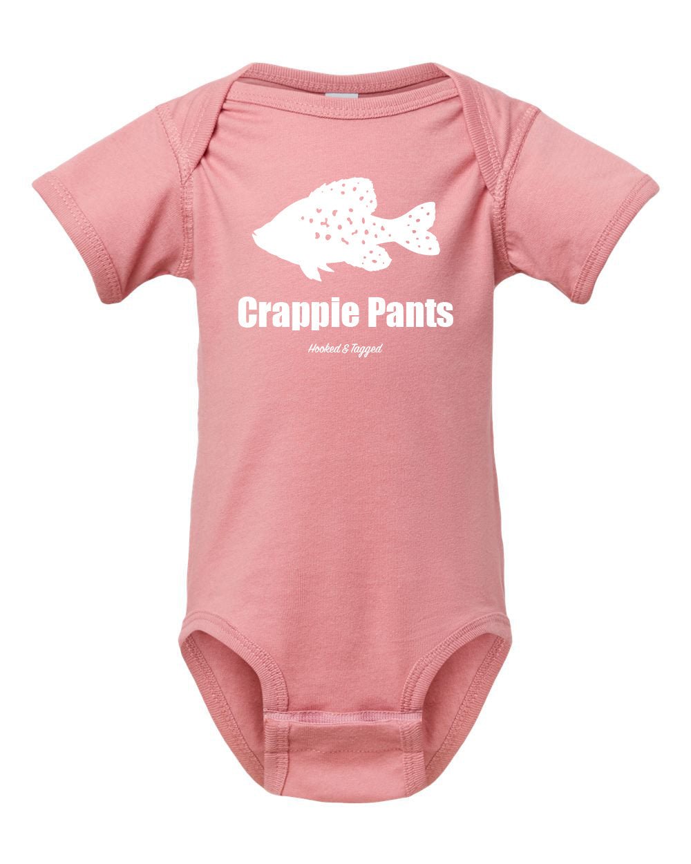 Hooked & Tagged - Crappie Pants Onesie - Angler's Pro Tackle & Outdoors