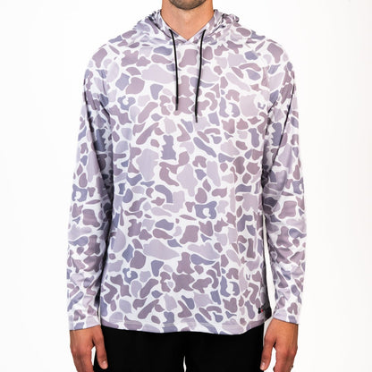 Hooked & Tagged - Men's Old School Camo Performance Hoodies - Angler's Pro Tackle & Outdoors