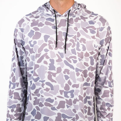 Hooked & Tagged - Men's Old School Camo Performance Hoodies - Angler's Pro Tackle & Outdoors
