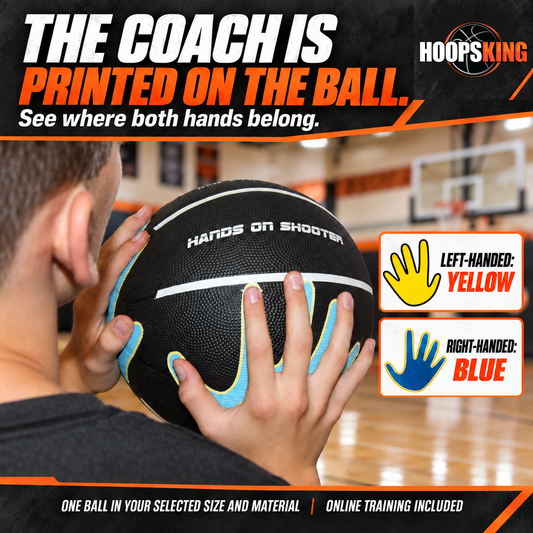 HoopsKing Hands on Shooter Basketball w- Hand Placement