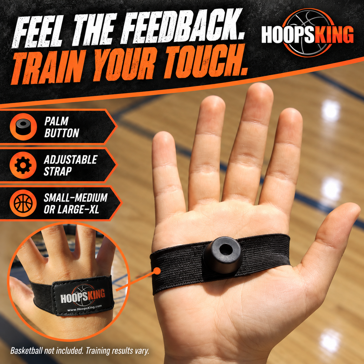 HoopsKingHoopsKing No Palm Dribbling & Shooting Palm Aid (Pair)