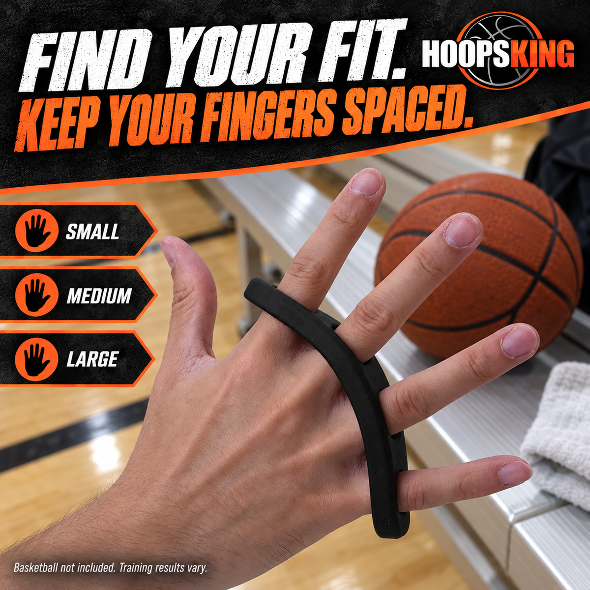 HoopsKing Hot Shot Basketball Finger Spacing Training Aid