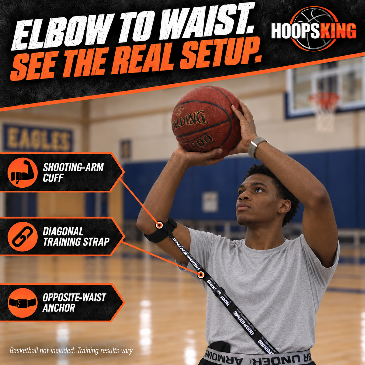HoopsKingStraight Shooter Basketball Training Aid