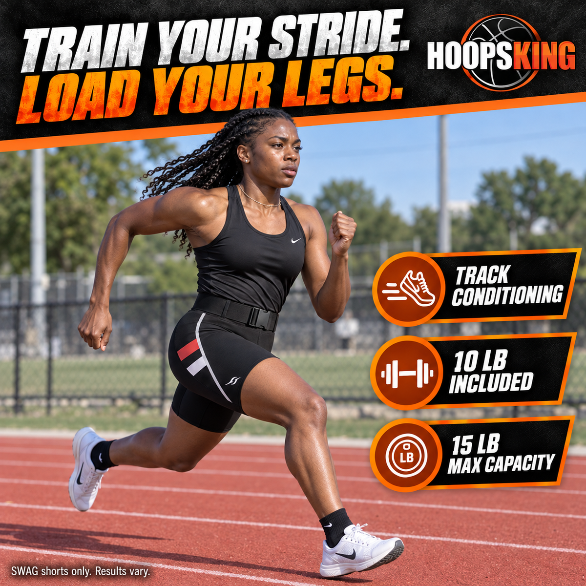 HoopsKingS.W.A.G. Weighted Training Shorts