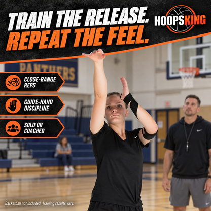 HoopsKing Wrap Strap (Off Hand) | Basketball Shooting Aid
