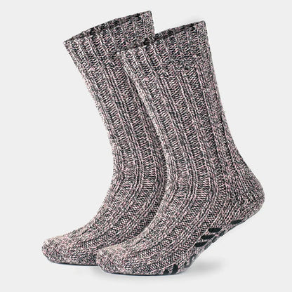 GoWith Women's Merino Crew Non-Slip Grip Cabin & Christmas Socks