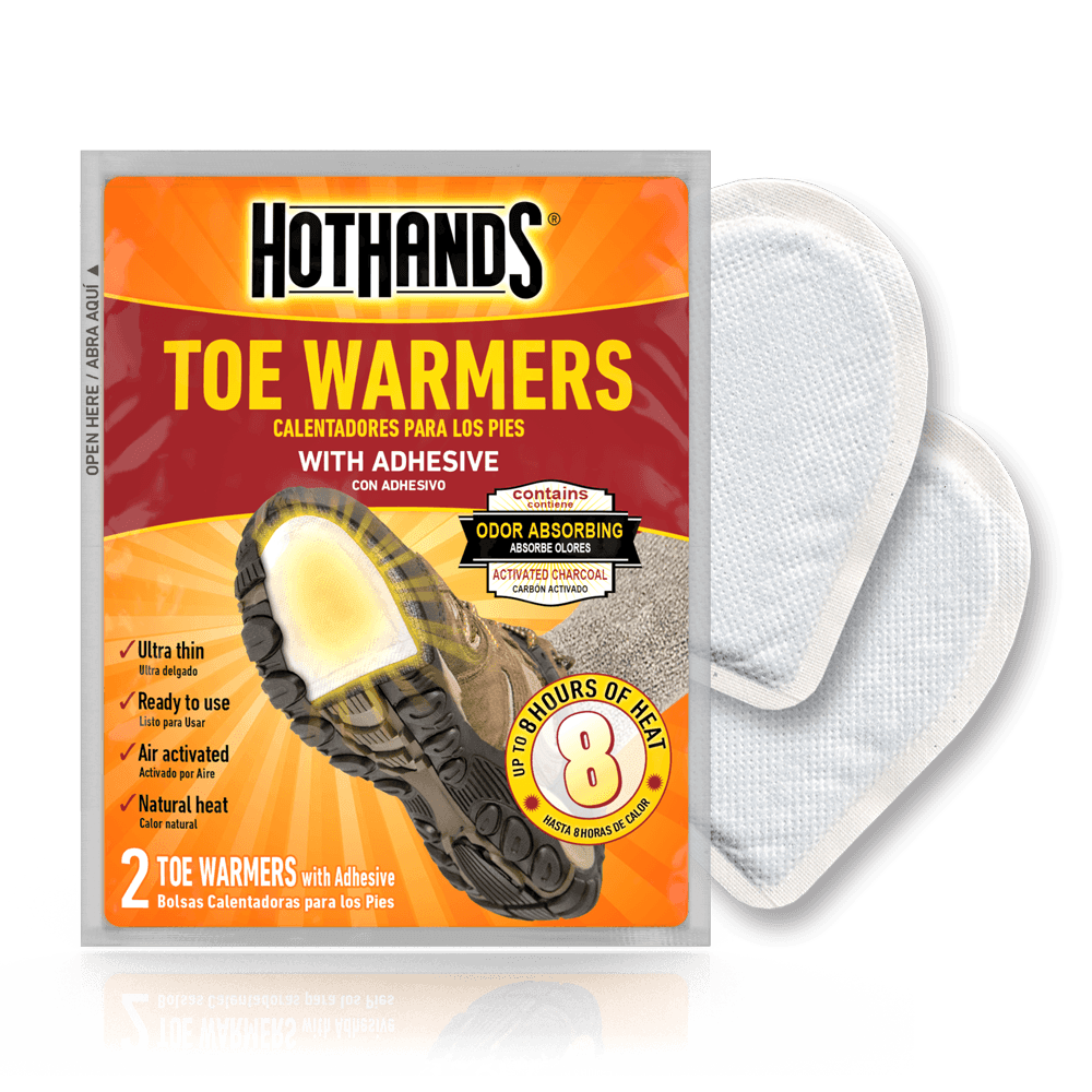 TRAPSKI HotHands Toe Warmers - Long Lasting Safe Natural Odorless Air Activated Warmers - Up to 8 Hours of Heat - 40 Pair