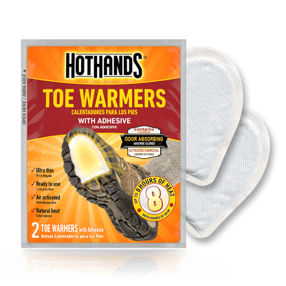 TRAPSKI HotHands Toe Warmers - Long Lasting Safe Natural Odorless Air Activated Warmers - Up to 8 Hours of Heat - 40 Pair