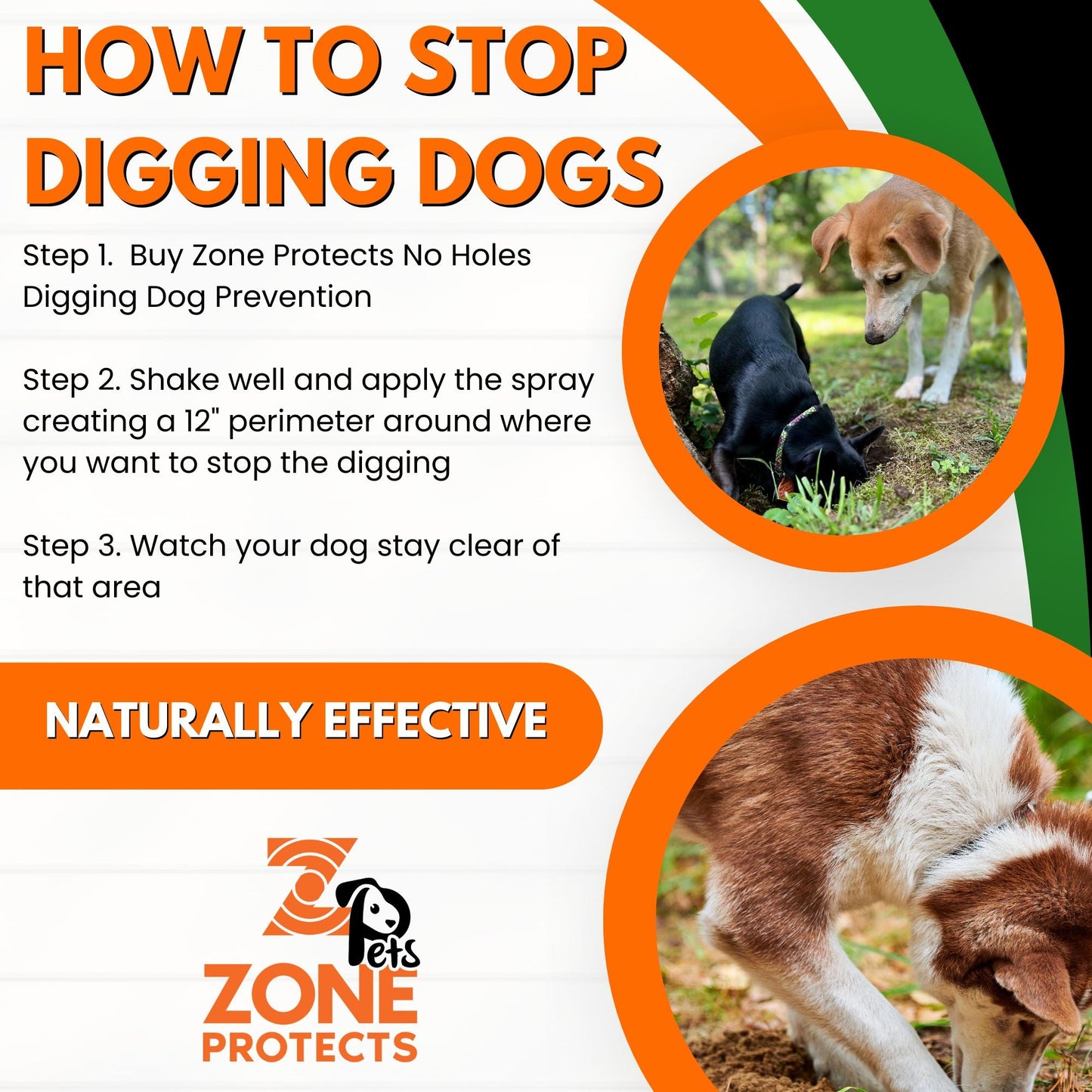 Zone Protects No Holes! Digging Prevention Concentrate/Gallon Trigger Sprayer