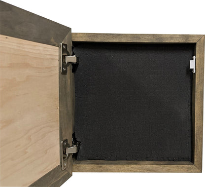 Bellewood Designs - Wooden Gun Safe with Hummingbird and Hibiscus