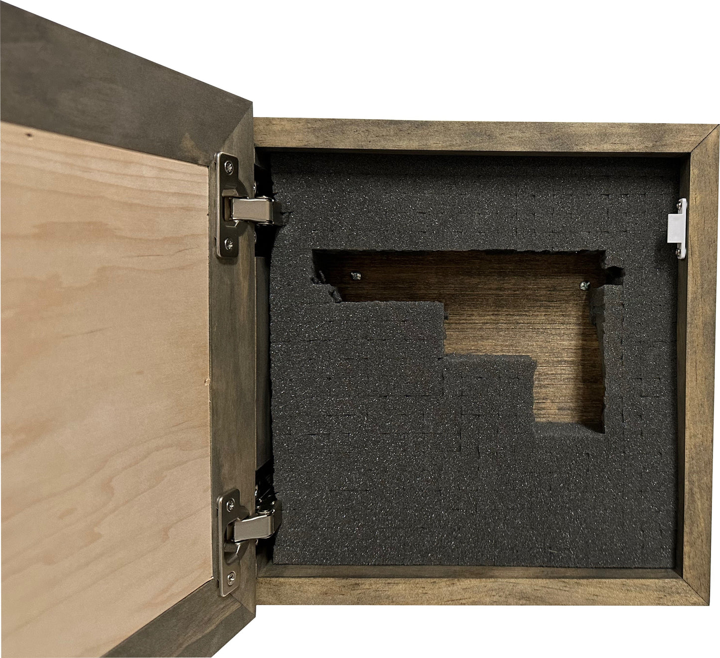 Bellewood Designs - Wooden Gun Safe with Hummingbird and Hibiscus