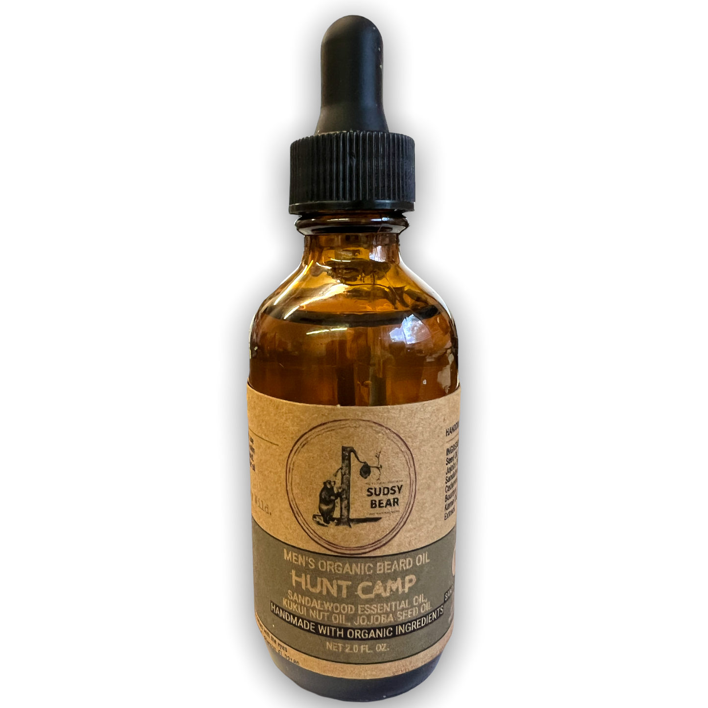 Sudsy Bear Hunt Camp Organic Beard Oil