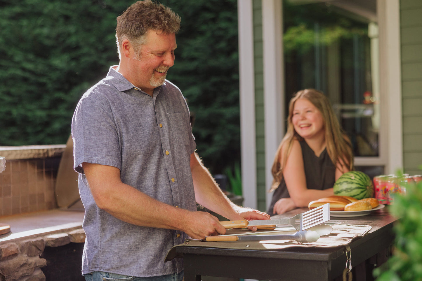 Picnic Time BBQ Roll Up 3 Piece Set
