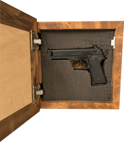 Bellewood Designs - Patriotic 2nd Amendment I Have The Right To Bear Arms Hidden Gun Storage Firearm Concealment Wall Decor