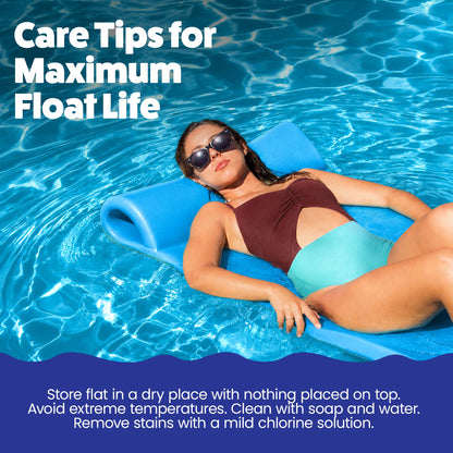 TRC Recreation Splash 70" Foam Lounger Pool Raft, Flamingo Pink with Blue Float