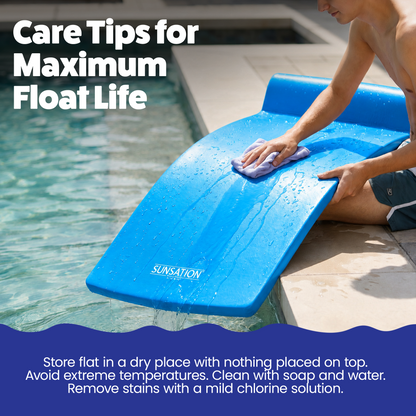 TRC Recreation Sunsation Foam Lounger Pool Floats, Bahama Blue & Tropical Teal
