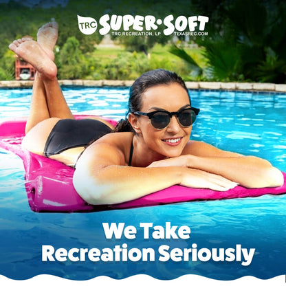 TRC Recreation Splash 70" Foam Lounger Pool Raft, Flamingo Pink with Blue Float