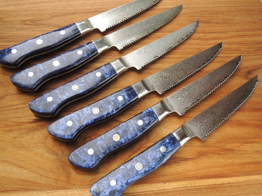 KBS Knives 6 PCS Steak Knives Set