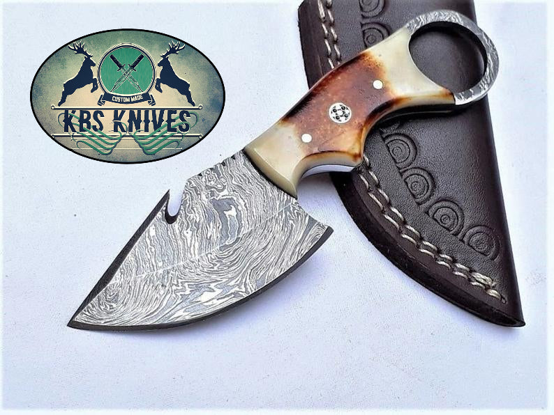 KBS Knives EDC Finger Hole Guthook Skinning Knife