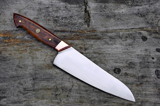 KBS Knives Custom Handmade D2 Steel Knife – Heat Treated Professional Chef’s Blade