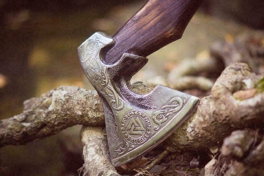 KBS Knives 1095 Steel Hand Engraved Axe