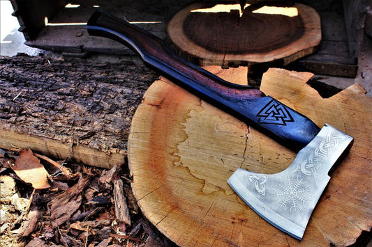 KBS Knives Engraved Axe