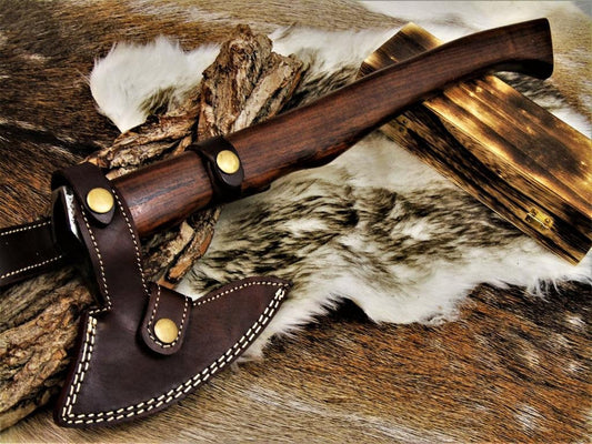 KBS Knives Custom Handmade Hand Forged Carbon Steel Tomahawk