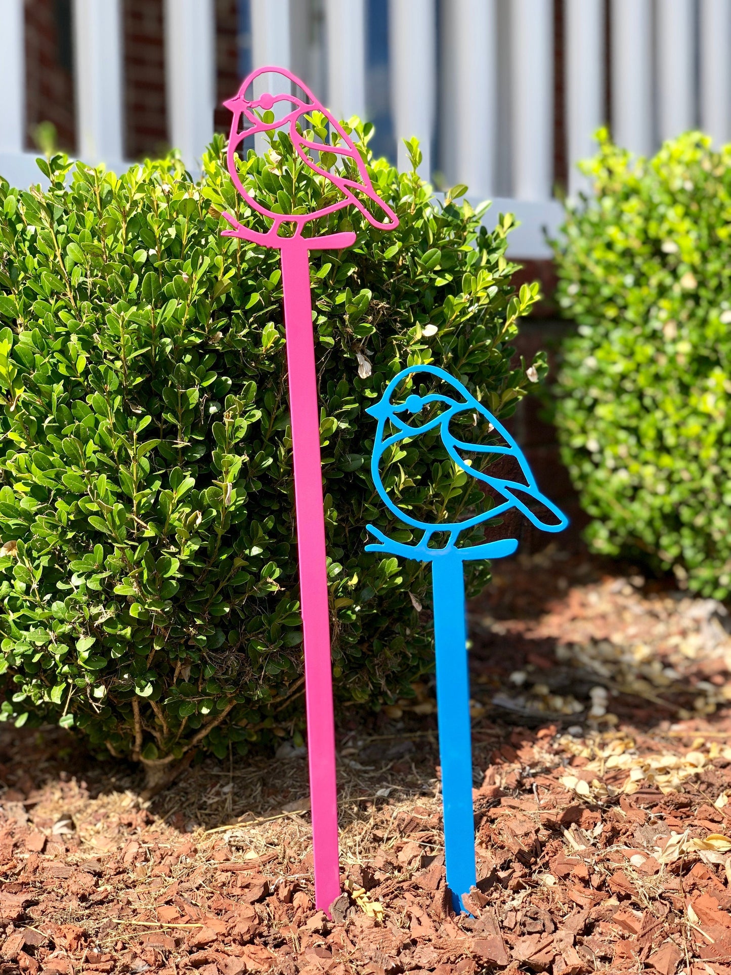 Lewis Design Co Bird Yard Sign, Handmade Garden and Yard Art