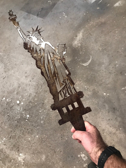 Lewis Design Co Statue of Liberty Garden Stake, Garden Sign, Metal Garden Sign. Outdoor Sign, Patriotic, 4th of July, Patriotic Yard Art, America, USA