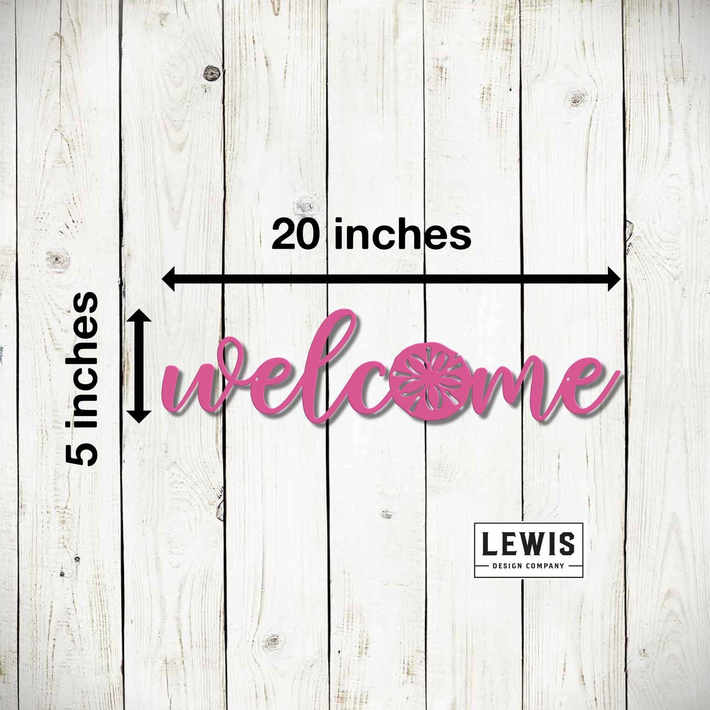 Lewis Design Co Welcome Sand Dollar Metal Wall Art, Welcome Beach Art, Beach Welcome Sign, Beach House, Wall Art, Patio Decor, Wall Decor, Sand dollar Sign