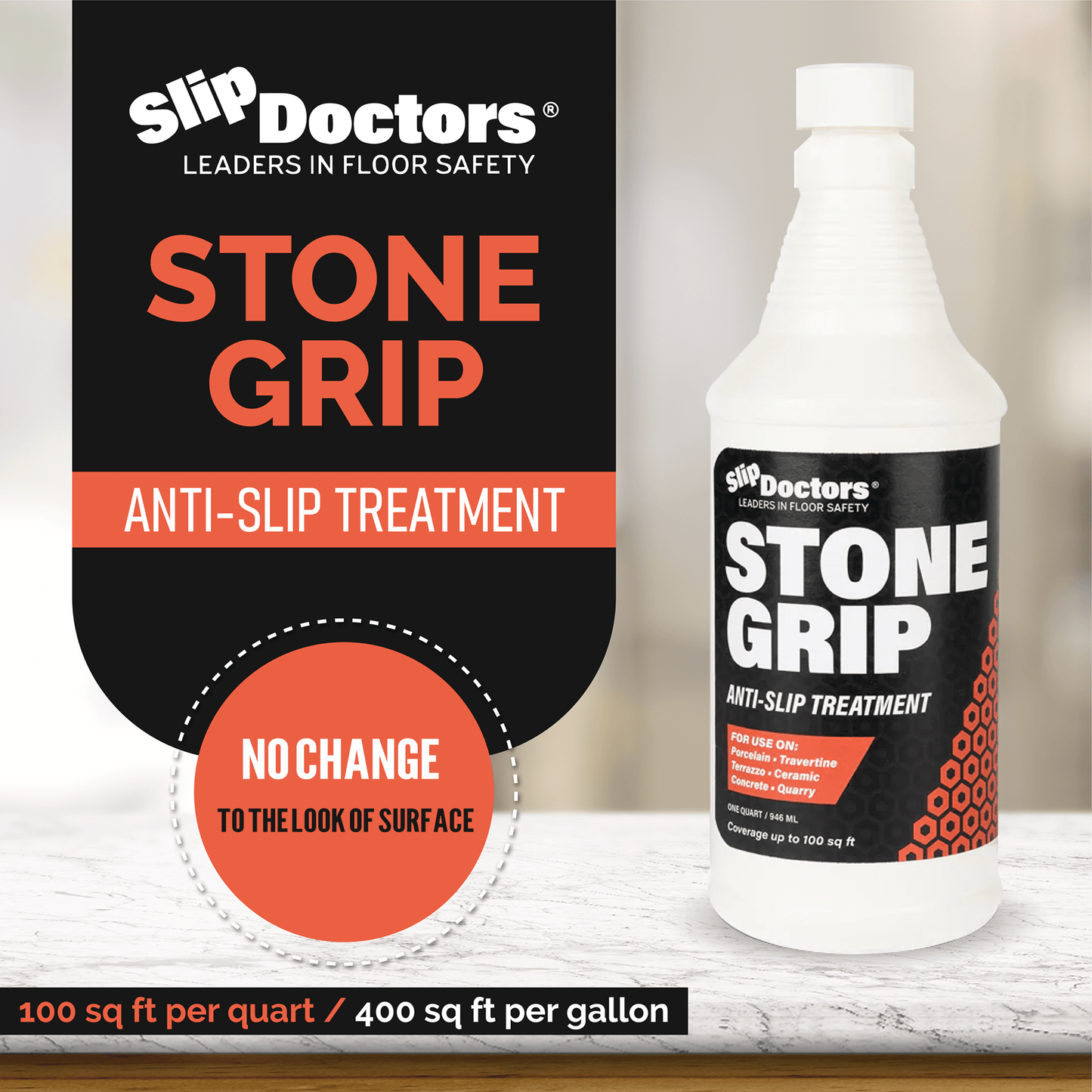 SlipDoctors Stone Grip - Non-Slip Tile Treatment